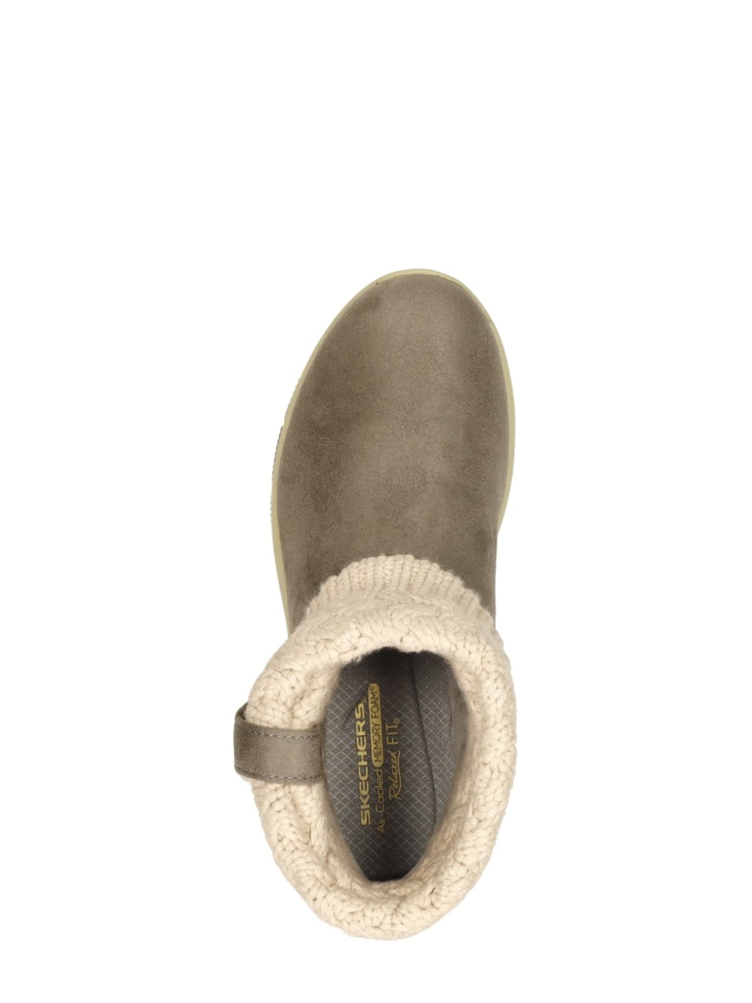 SKECHERS Boots 'Enkellaarsjes Plat' in Grey