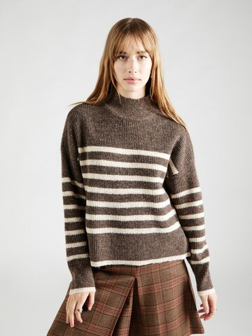 Pull-over 'FRIDI' ONLY en marron : devant