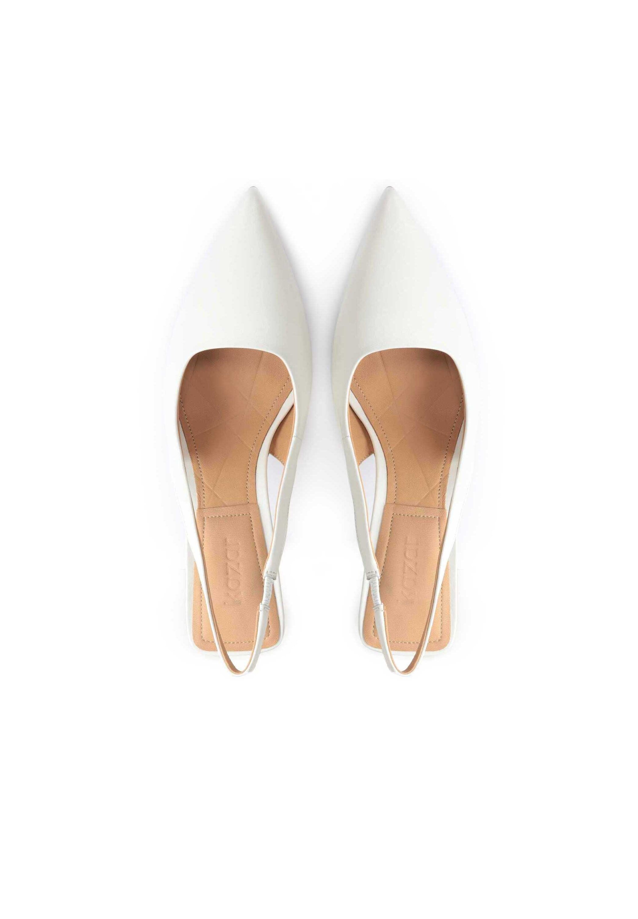 Kazar Slingpumps i hvid