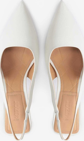 Kazar Γόβες slingback σε λευκό