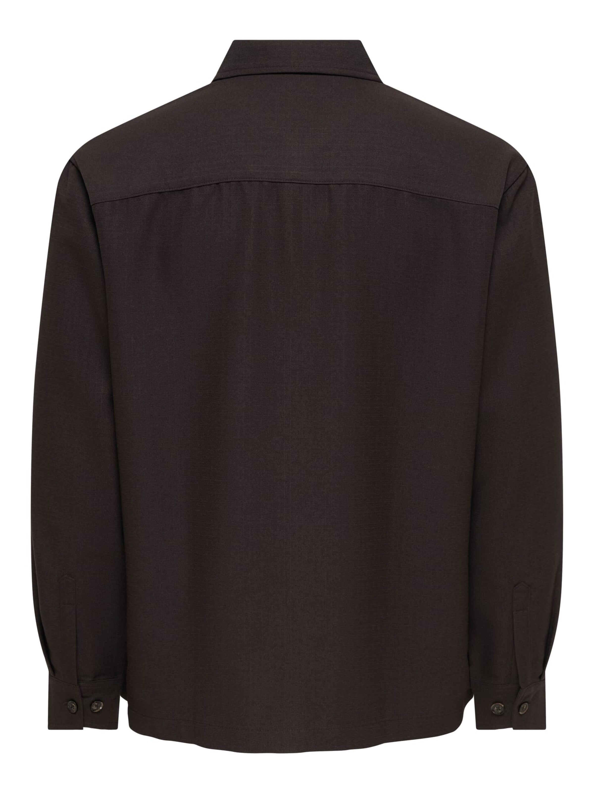Fit confort Chemise business 'ONSHansi' Only & Sons en marron