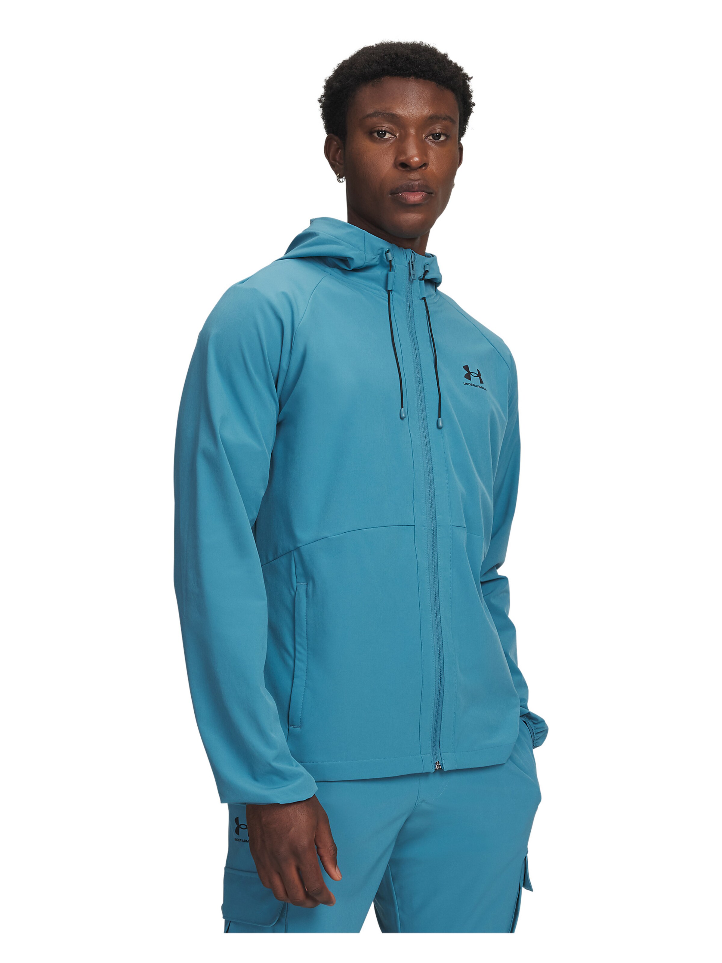 UNDER ARMOUR Sportjas 'Vibe' in Blauw: voorkant