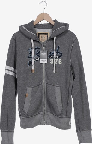 BETTER RICH Sweatshirt & Zip-Up Hoodie in XXL in Grey: front
