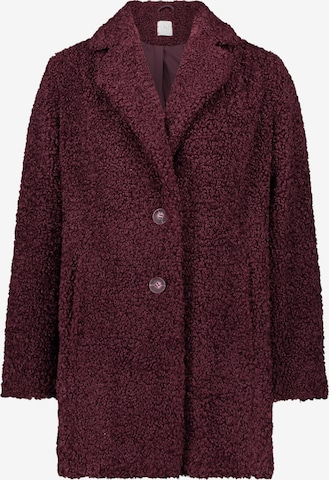 Betty & Co Between-Seasons Coat in Purple: front