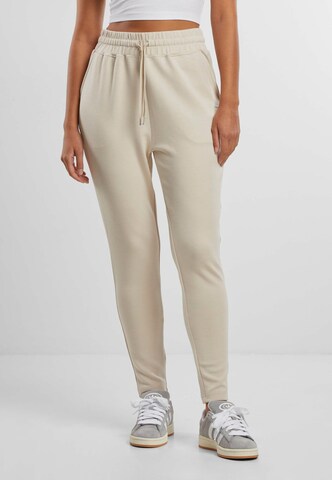 Effilé Pantalon de sport Aim'n en beige : devant