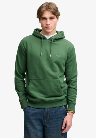 Superdry & Co Sweatshirt 'ESSENTIAL' in Groen: voorkant