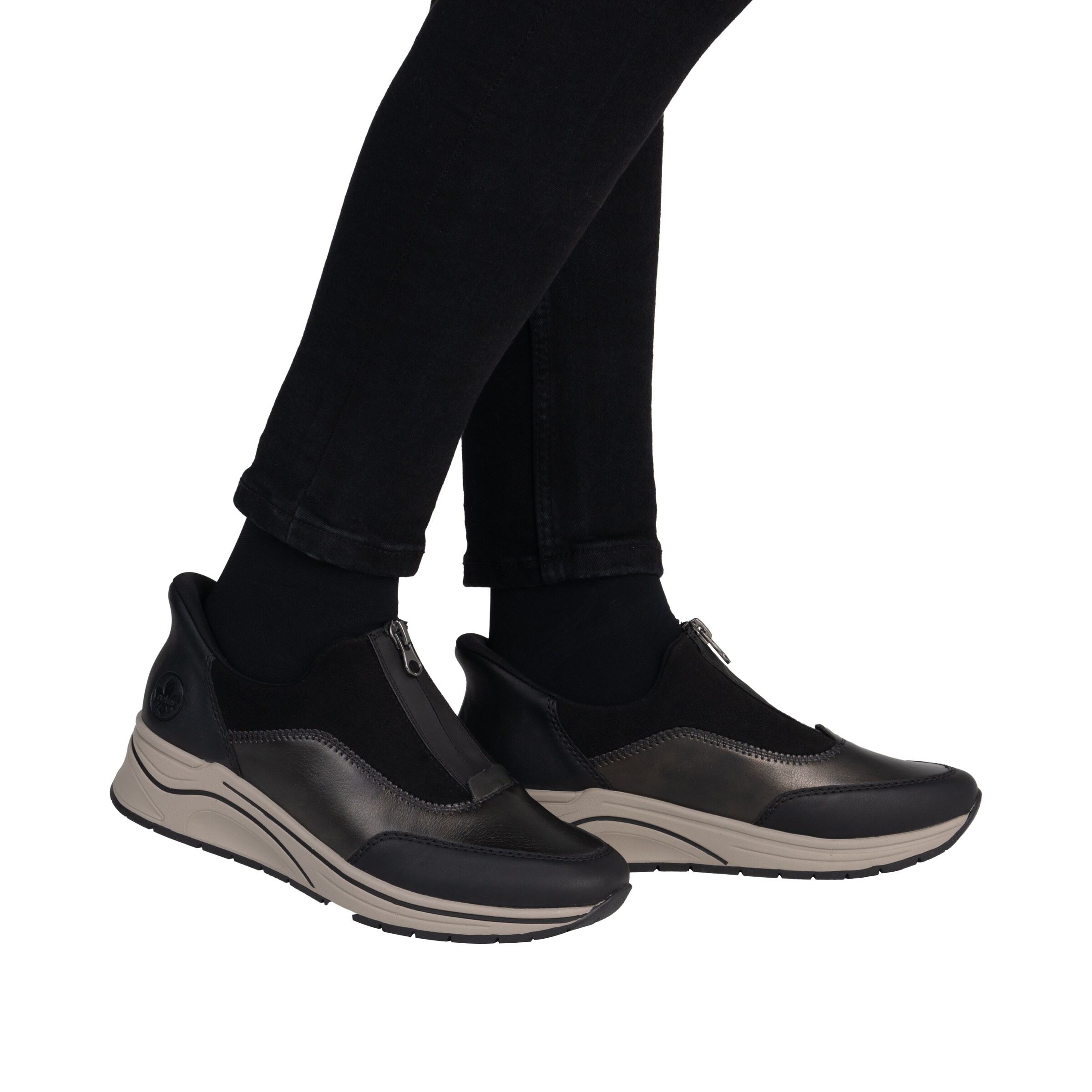 Baskets basses Rieker en marron