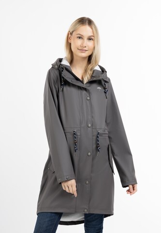 Schmuddelwedda Raincoat in Grey: front