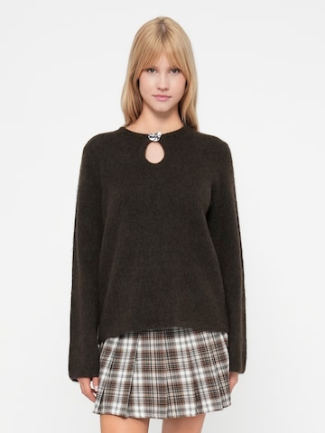 SELECTED - Jersey 'SLFLULU' en marrón: frente