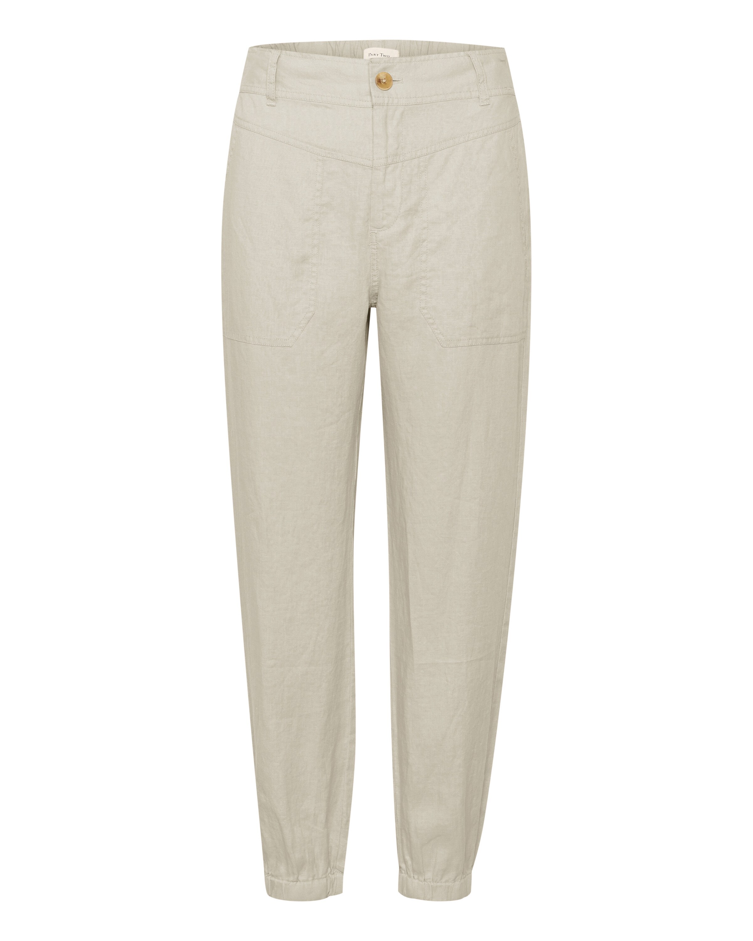 Part Two Tapered Hose 'Shenas' in Beige: Vorderseite