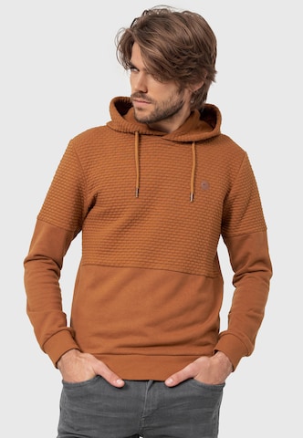 INDICODE JEANS Sweatshirt 'Franz' in Brown