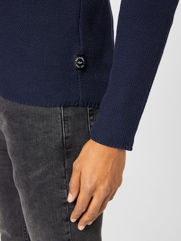 Key Largo Pullover  'BOOKING' in Blau