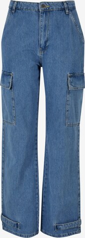 DEF Regular Cargo Jeans in Blue: front