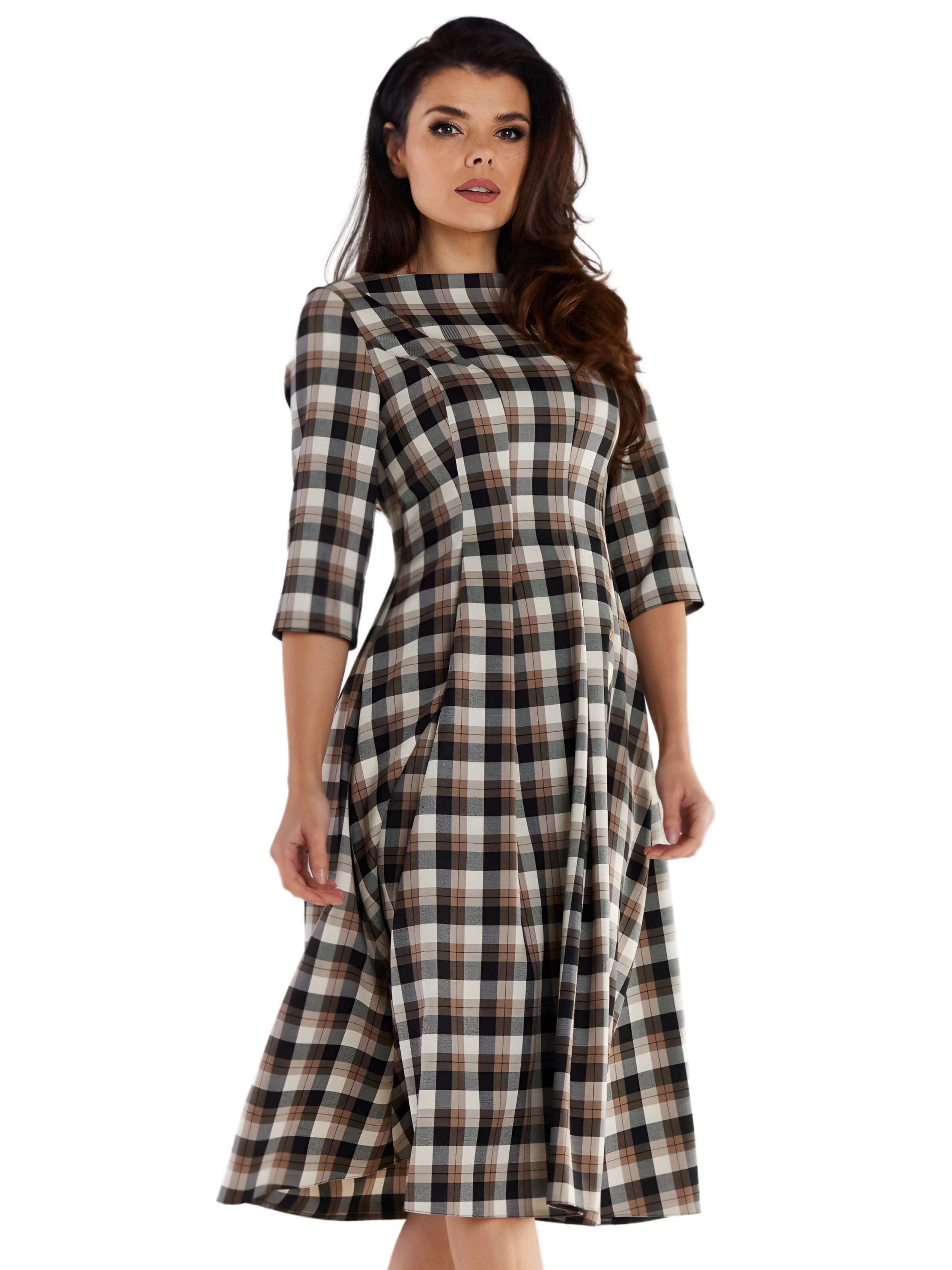 amorubi.com Dress in Brown: front
