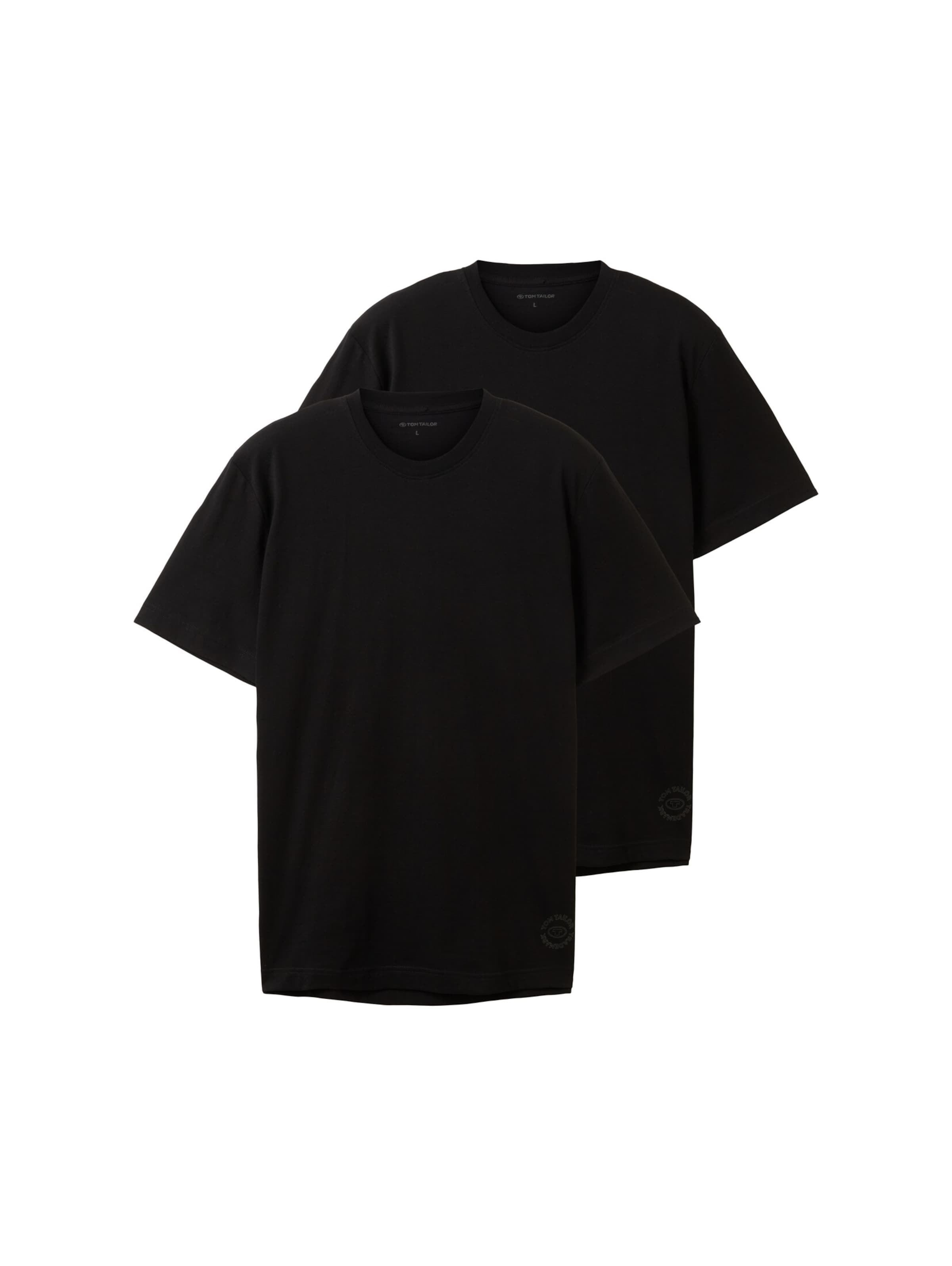TOM TAILOR Shirt in Black: front