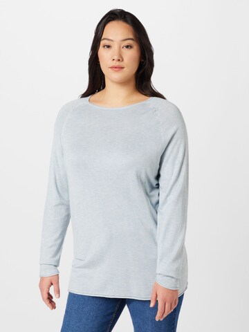 ONLY Carmakoma Pullover 'Lady' in Blau: Vorderseite