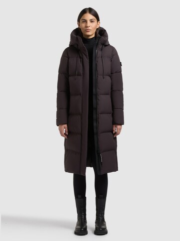 khujo Winter Coat 'Coulin2 Matt' in Purple