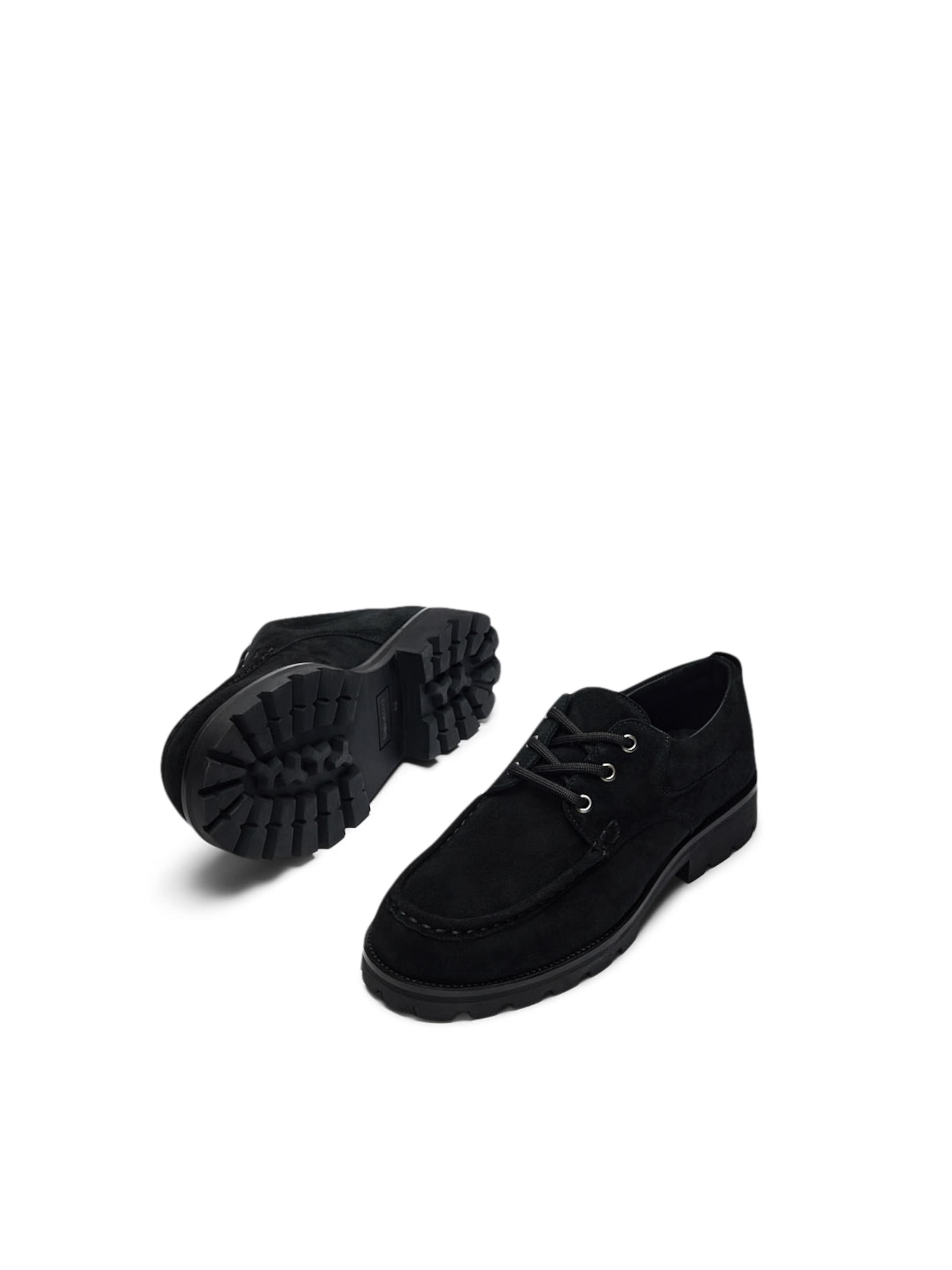 SELECTED Snøresko i sort