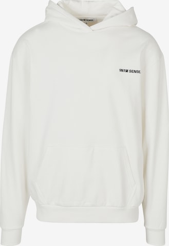 Sweat-shirt 9N1M SENSE en blanc : devant