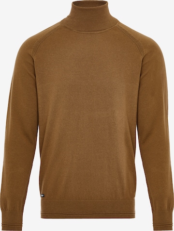 Threadbare Sweater 'Lance' in Brown: front