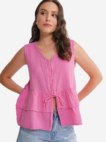 Camicia da donna di MixRay in rosa