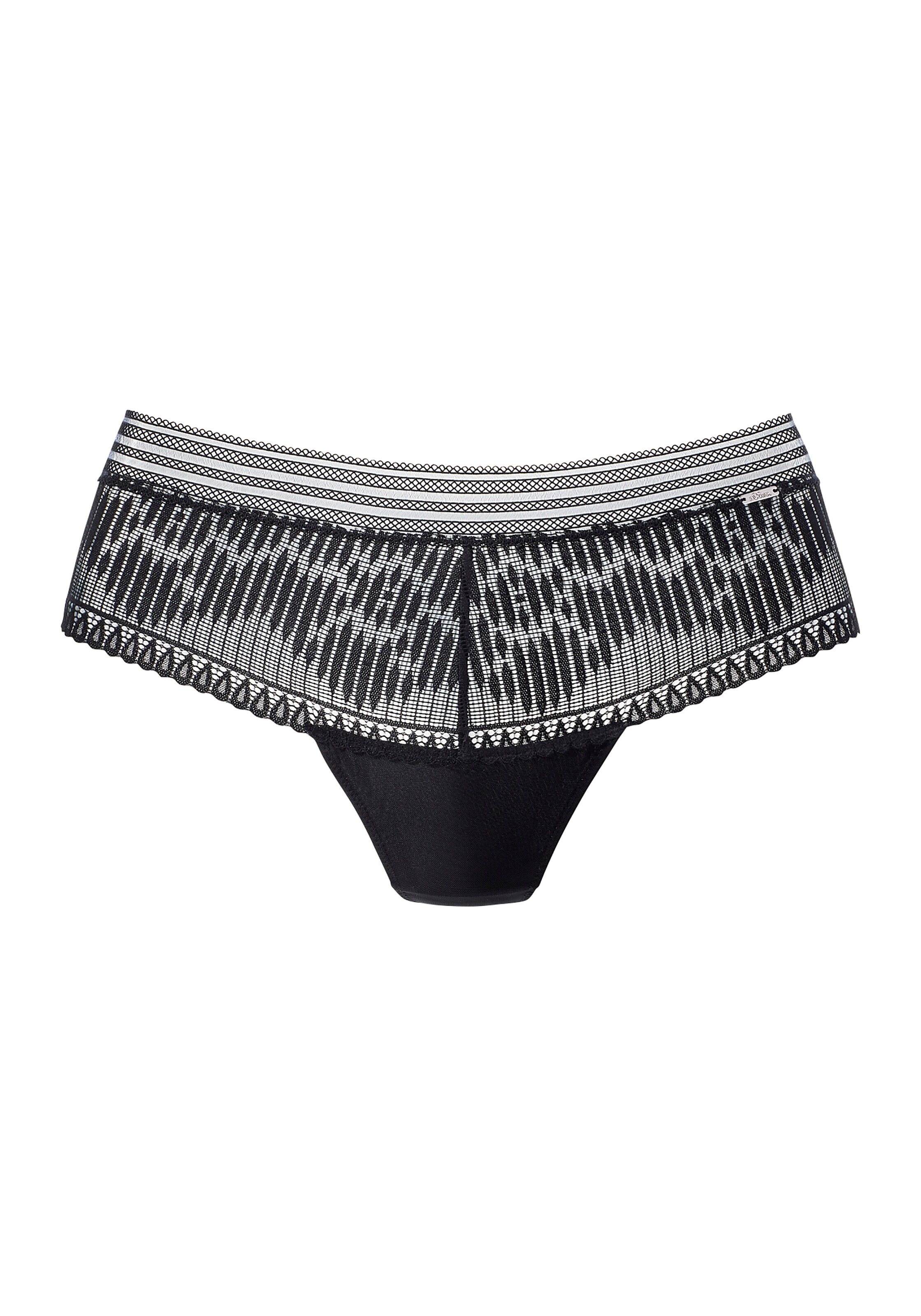 s.Oliver String in Schwarz: Vorderseite