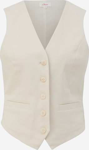 s.Oliver Suit Vest in Beige: front