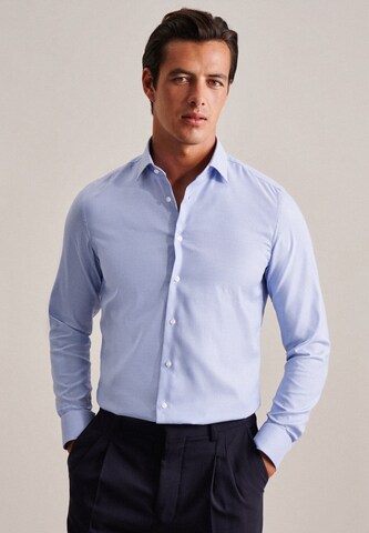 SEIDENSTICKER Slim fit Zakelijk overhemd in Blauw: voorkant