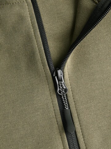 JACK & JONES Кофта на молнии 'JCOFUSION' в Зеленый