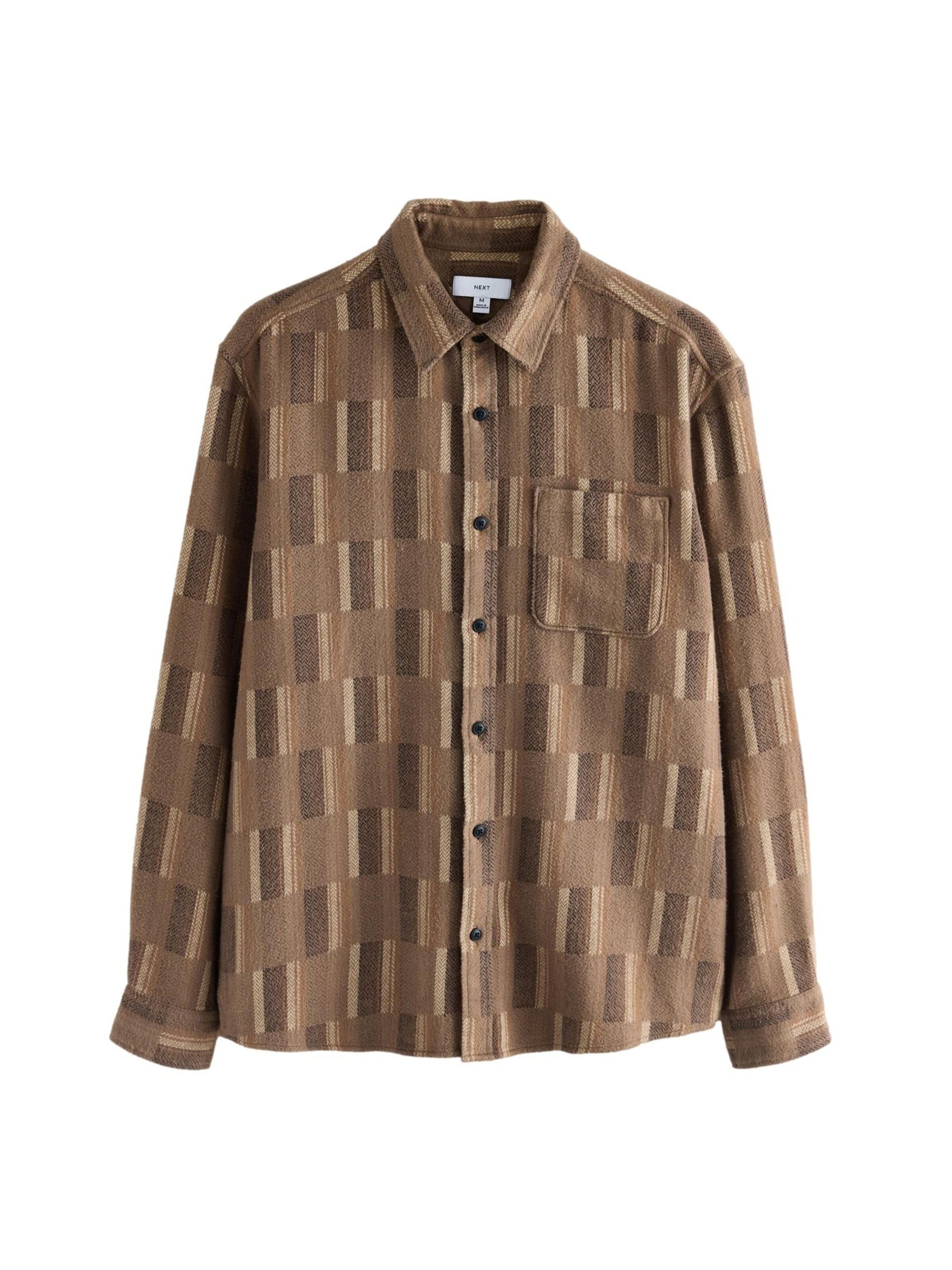 Next Regular Fit Hemd in Braun: Vorderseite