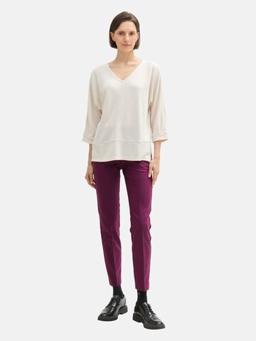 TOM TAILOR Slimfit Hose 'Mia' in Lila: Vorderseite