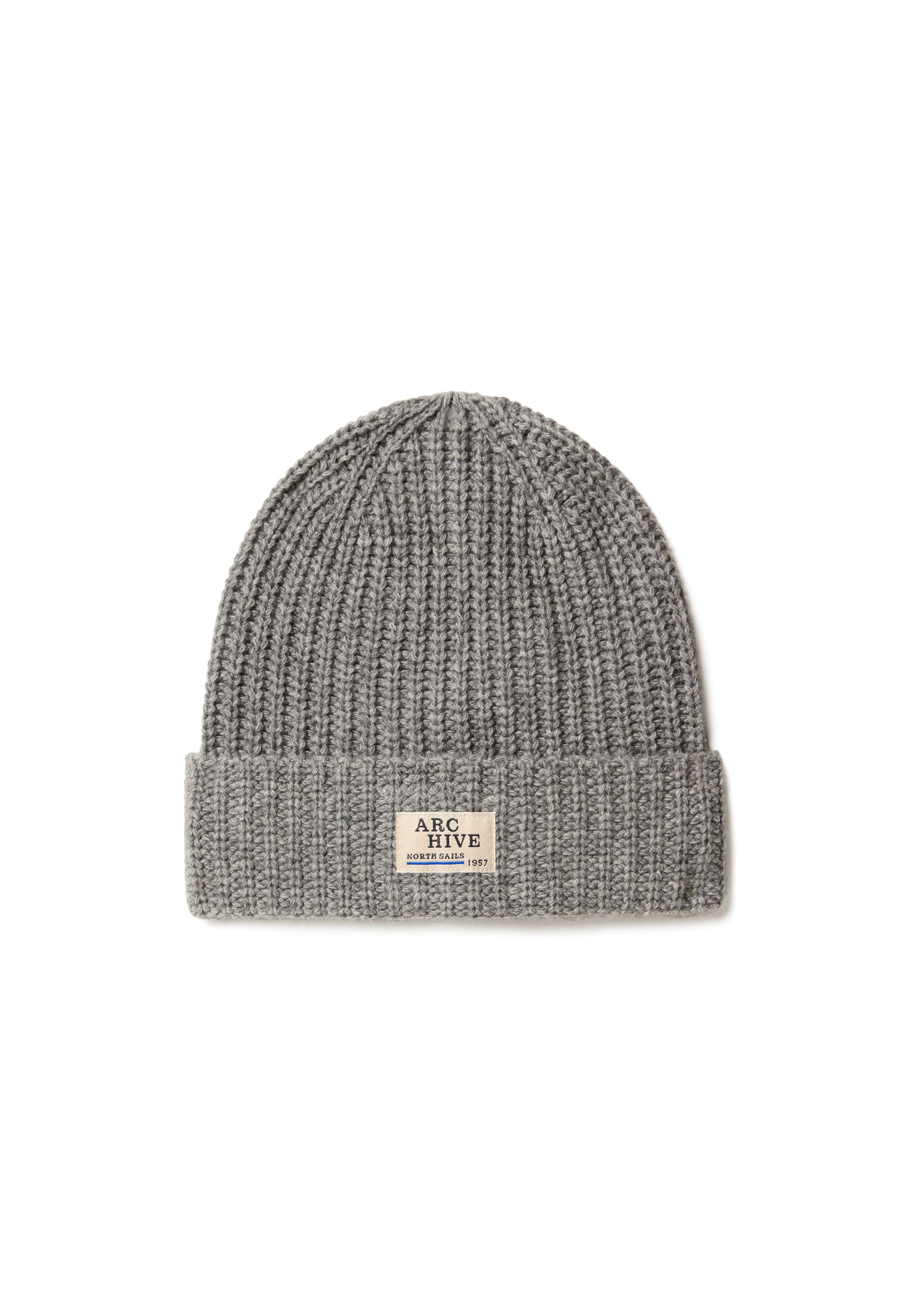 North Sails Beanie 'Archiv Fisherman's Knit' in Grey, Item view