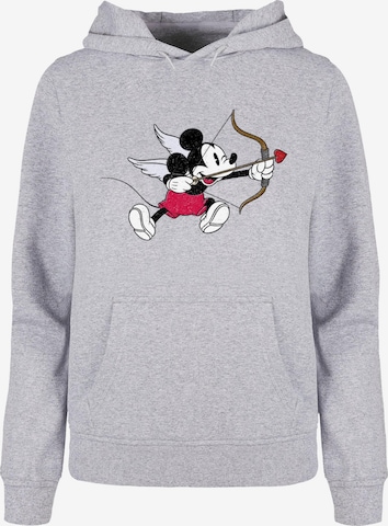 ABSOLUTE CULT Sweatshirt 'Mickey Mouse - Love Cherub Vintage' in Grau: predná strana