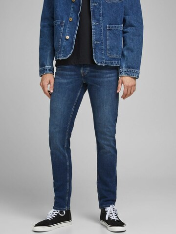 JACK & JONES Slimfit Jeansy 'GLENN' w kolorze niebieski