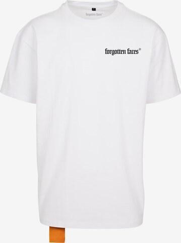 T-Shirt Forgotten Faces en blanc : devant