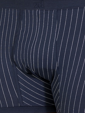 zd ZERO DEFECTS - Calzoncillo boxer 'Helios prinstriped fly front boxer' en azul