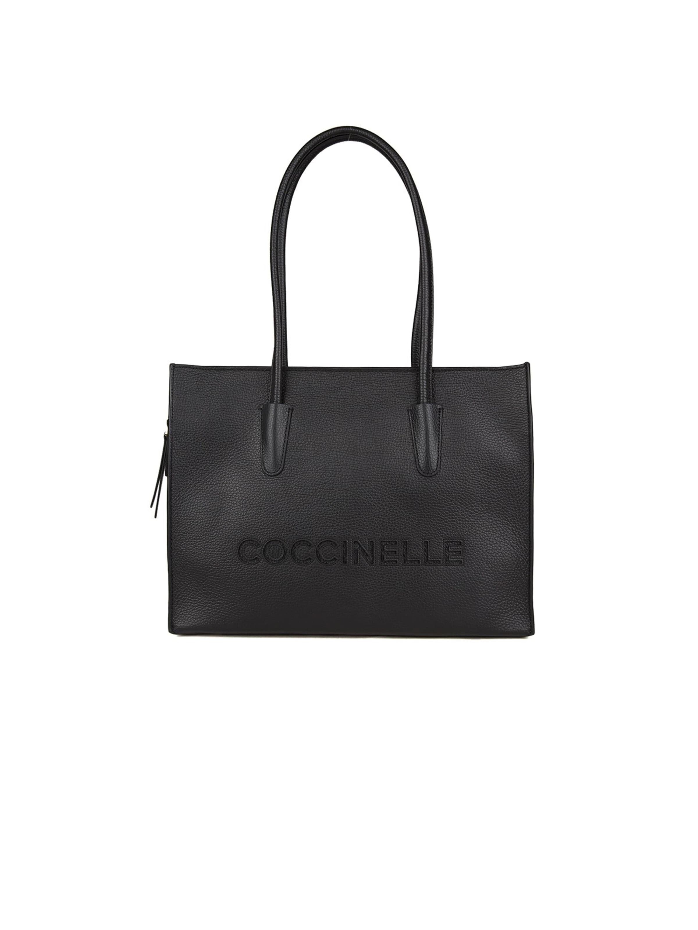 Coccinelle Handtasche 'MYRTHA 26 36x27x13 cm'‌‌‌‌‌‌ in Schwarz: Vorderseite