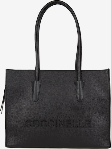 Borsa a spalla 'MYRTHA' di Coccinelle in nero: frontale