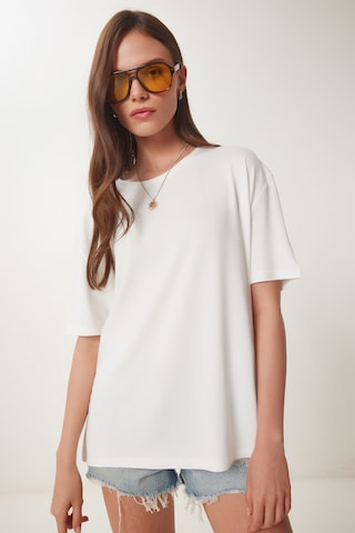 T-shirt Happiness İstanbul en blanc : devant