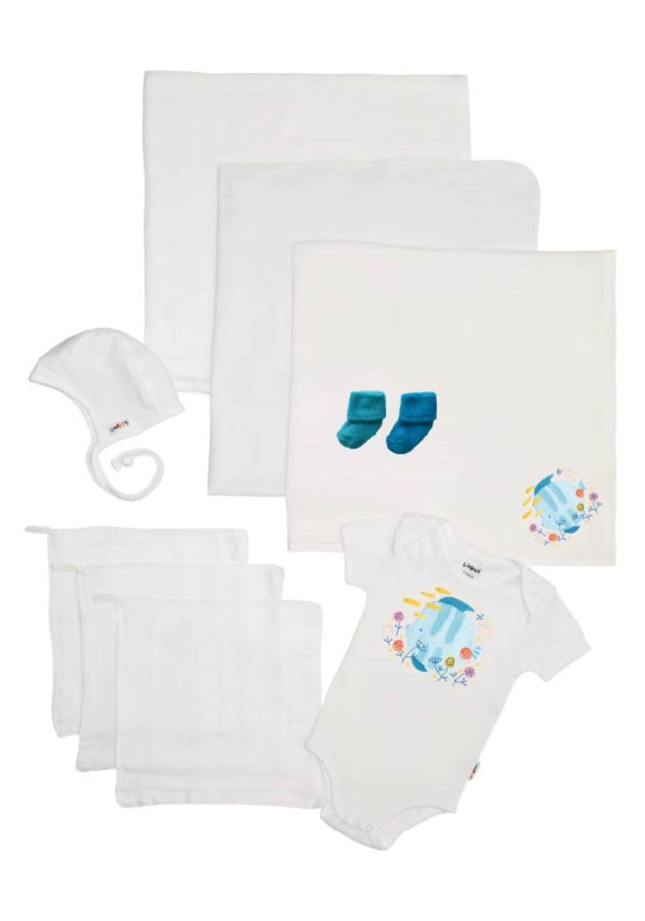 LILIPUT Erstausstattungspaket  'Fisch' in Weiß: Vorderseite