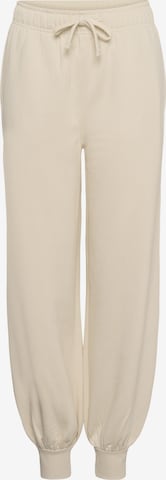 SOAKED IN LUXURY - Loosefit Calças 'Rolanda' em bege: frente