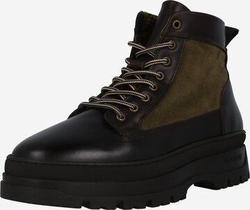GANT Lace-Up Boots in Green: front