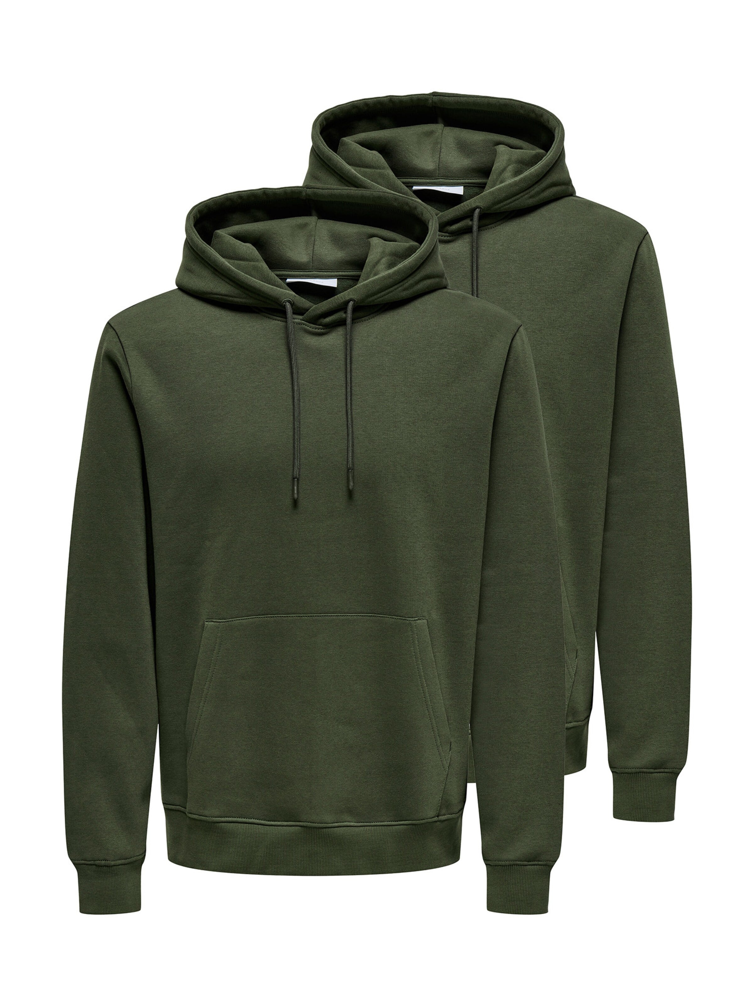 Only & Sons Sweatshirt 'Connor' in XXL in Dark green, Item view