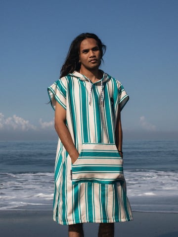 woodsandwaves Badjas kort 'Surf-Poncho' in Gemengde kleuren: voorkant