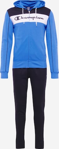 Champion Authentic Athletic Apparel Tracksuit in Blue: front