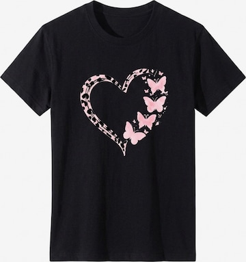 LapaPlus Shirt 'Summer' in Zwart: voorkant