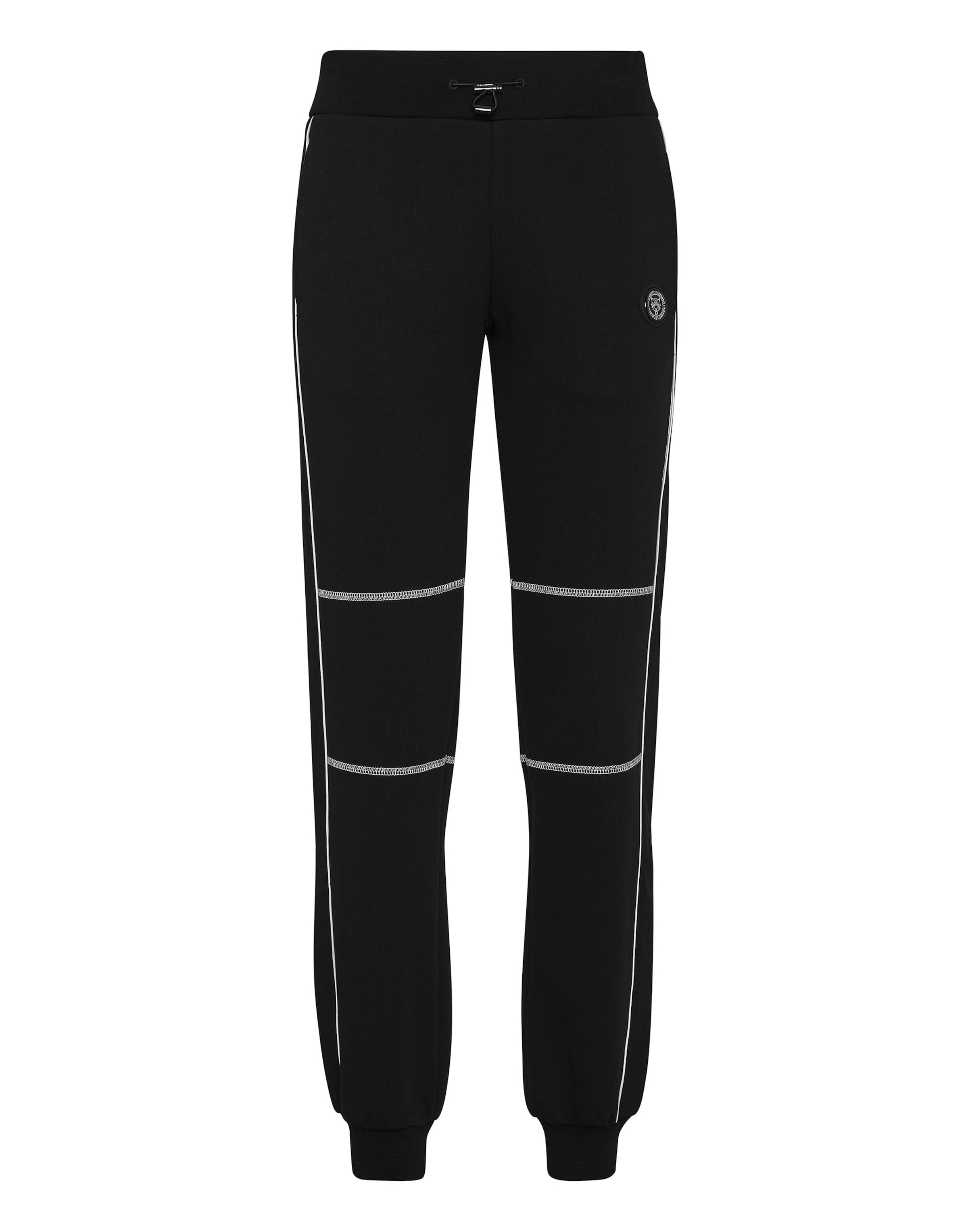 Plein Sport - Tapered Pantalón en negro: frente