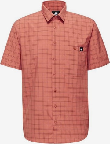 MAMMUT Regular fit Athletic Button Up Shirt 'Lenni' in Orange: front