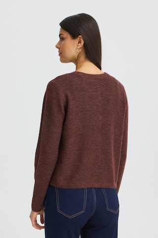 Fransa Knit cardigan in Brown
