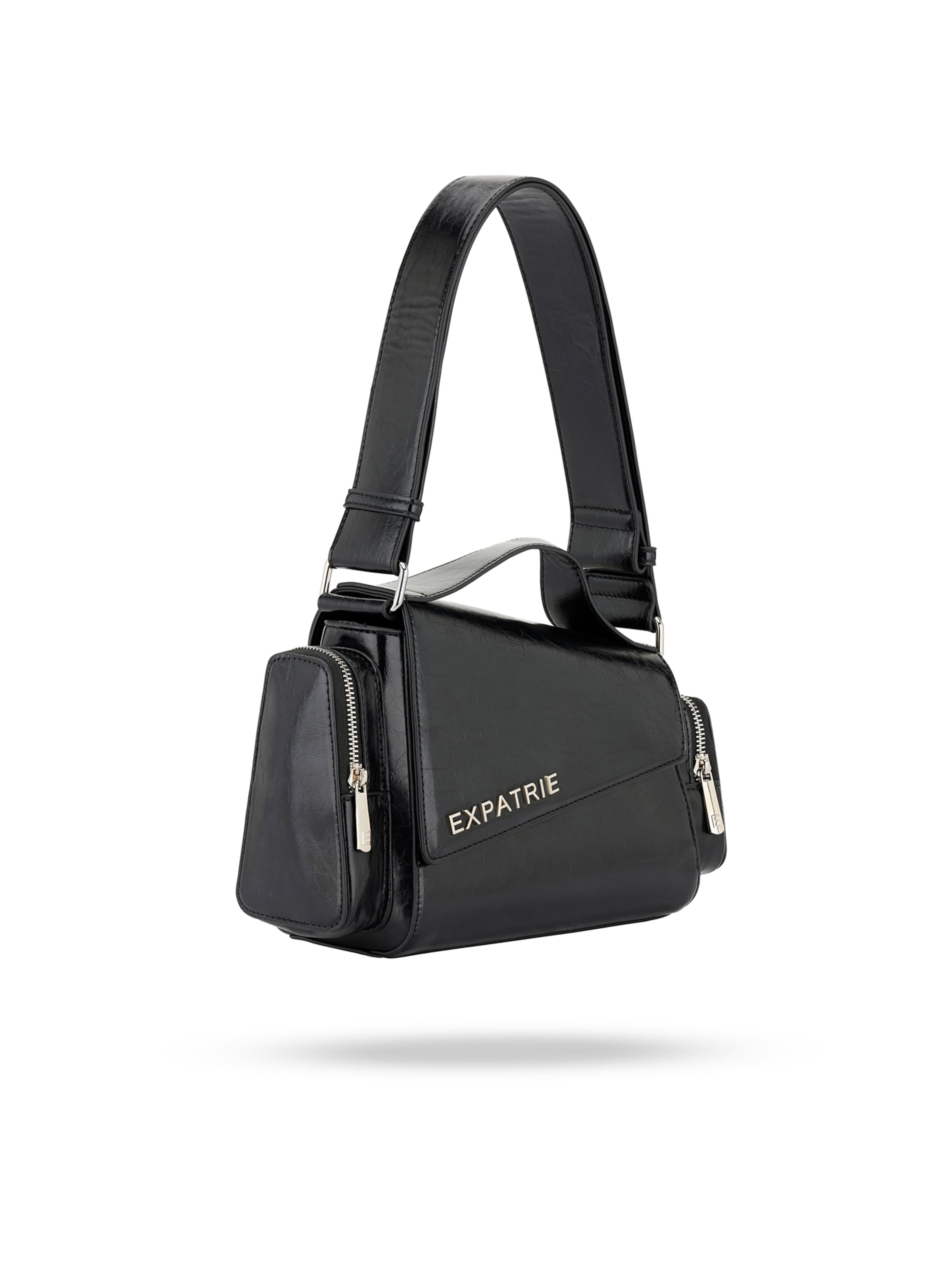 Expatrié Schultertasche 'Hunter' in Schwarz